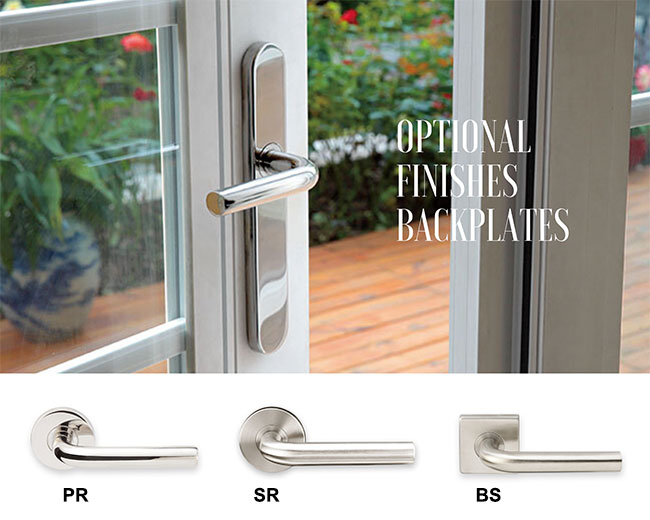 Finishes & backplats option of entryway door handle modern type