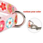 Polyester Martingale Dog Collar Metal Buckle Personalized Sublimation Gold Pet