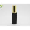 Buy cheap 40ml Glass Cosmetic Containers , Square Shape Matte Black Lotion Pump Bottle from wholesalers