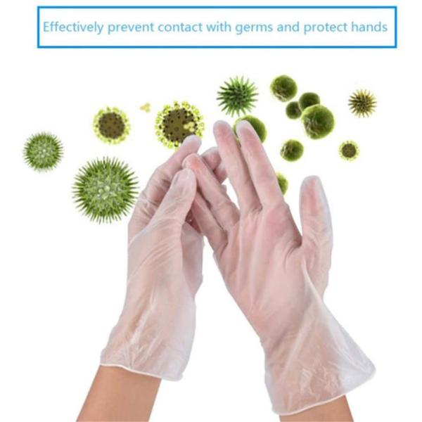 Buy cheap Transparent Disposable Protective Gloves PVC Antivirus Hand Protection Kitchen from wholesalers