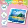Buy cheap Customize Size Blank Mini Stretched Cotton Linen Canvas Board For Painting Art Supplies from wholesalers