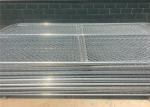 Carbon Steel Pipe Temporary Chain Link Fence Metal Fence Panels 6'X9.5' 2⅜"X2⅜"