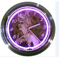 Buy cheap CUL AA Battery Neon Light Clocks 240V Neon Purple Clock product