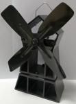 OEM ODM Heat Powered Stove Fan 0.01mm Alu ABS Home Application