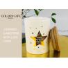 Buy cheap Porcelain 3 Piece Ceramic Gift Set Bamboo Lid Three Sizes With Gold Stars Design from wholesalers