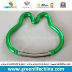 Black economical big oval carabiner ring hooks as lanyard attachment keychain