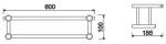 Stainless Steel 304 Towel Shelf Holder Wall Mount OEM Hotel Bathroom Towel Rack
