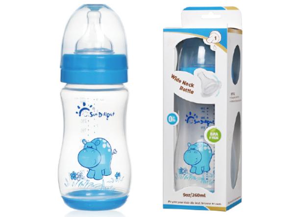 Buy cheap Odorless 9oz 260ml Wide Neck Arc PP Polypropylene Baby Bottles from wholesalers