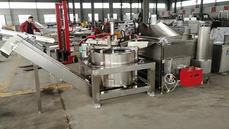 Small Scale Frying Food Potato Chips Centrifugal De Oiling Machine For Snack Food