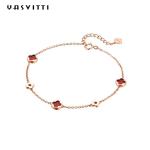 7.48in 0.09oz Sterling Silver Jewelry Bracelets Cubic Zirconia Adjustable