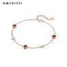 Buy cheap 7.48in 0.09oz Sterling Silver Jewelry Bracelets Cubic Zirconia Adjustable Bracelet SGS from wholesalers
