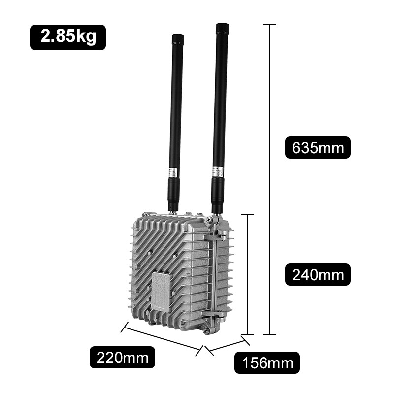 1.5km 2 Channel High Power 100w Signal Jammer Car Mount For Outdoors Defend Drone To Protect Safety