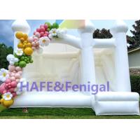 Buy cheap Activity Wedding Inflatable Jumping Castle Pastel Bounce House White PVC product