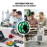 Buy cheap PLA+ 3D Printing Filament Glitter Green Filament 1.75mm 1kg PLA+ 3d Printing Material from wholesalers