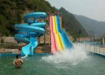 Custom Speed Slide Outdoor Commercial Water Park Equipments Fiberglass Slides