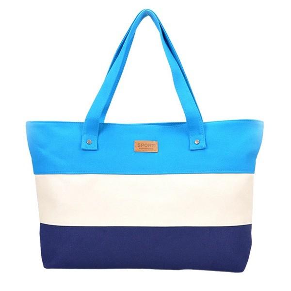 Buy cheap Big Custom Canvas Bags / Ladies Beach Bag With Embossed Logo from wholesalers