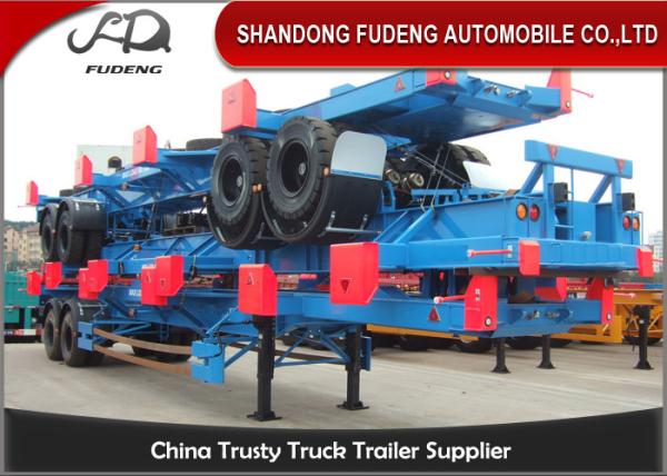 Buy cheap 20ft 40ft 3 Axle Chassis Container Trailer Mechanical / Air Suspension from wholesalers