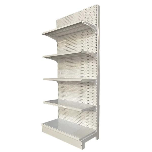 Buy cheap shanghai xingye shelf grocery shelves supermarket equipment white walling gondola display shelf racks from wholesalers