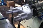 Plastic pvc Pipe Extrusion Line , Double Screw Twin Pipe Extrusion Line