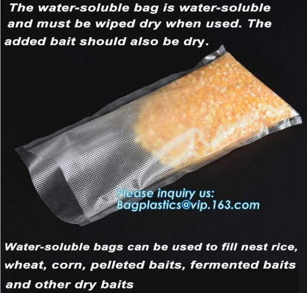 Soft PVA Water Soluble Plasticfishing Lure Packaging, Bait Bags ForFishing,