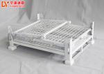 ESD Protection Stacking Rack System , Industrial Steel Folding Turnover Pallet