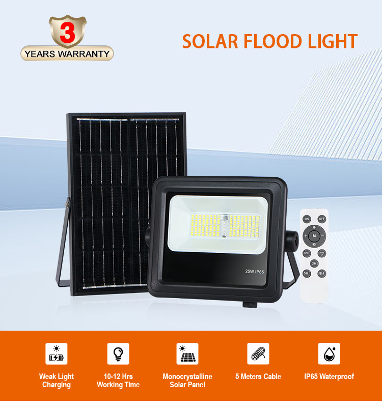 Outdoor Led Solar Powered Flood Light 10W 20W 40W 200w 500w With Remote
