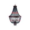 Buy cheap Blue aged wood beaded chandelier for home decoration（WH-CI-18) from wholesalers