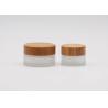 Buy cheap Frosted Glass 50g Empty Cosmetic Cream Containers from wholesalers