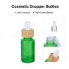 Buy cheap 30ml Frosted Green Glass Dropper Bottles Essential Oil Bottle With Bamboo Dropper from wholesalers