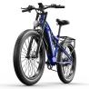 Buy cheap 500W Metallic Blue Electric Bike 48V Bafang Motor Fat Tire Ebike Full Suspension from wholesalers