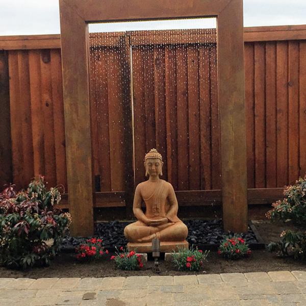 Buy cheap Oem Rusty Electric Corten Steel Water Fountain Outdoor With Rust Resistant Material from wholesalers
