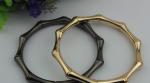 Wholesale custom accessories zinc alloy bamboo shape gunmetal & gold 90 mm metal
