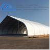 Buy cheap Outdoor Large Custom Aluminum Alloy Temporary Storage Marquee Tent Curved Shaped Tent from wholesalers