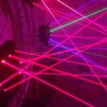 Unlimited Rotation 9 Eyes RGB Laser Spider Beam Moving Head Lights DMX