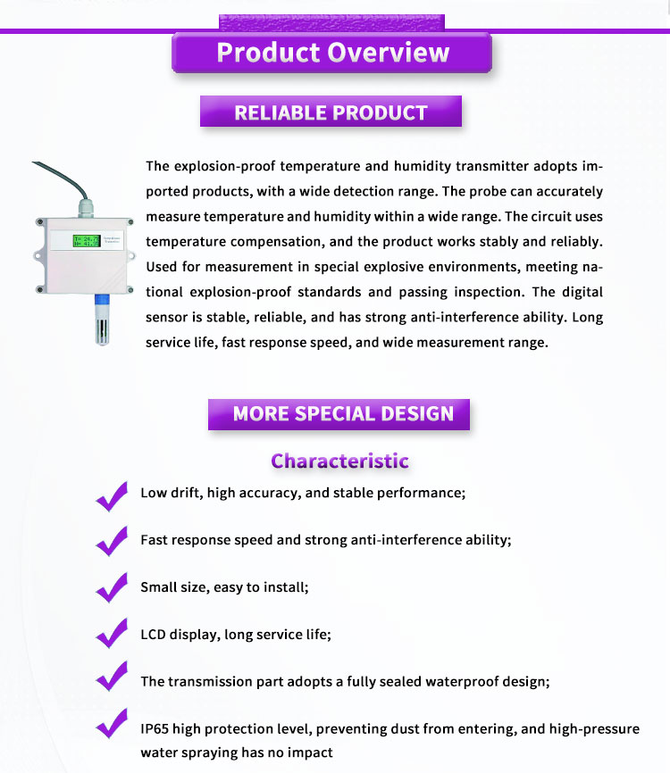UNIVO UBWH-W Series Wall Mounted Controller for Temperature and Humidity Measurement