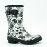 Buy cheap Anti Corrosion EU 42 Waterproof Rubber Rain Boots With White Black Printed from wholesalers