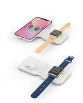 15W 2 In 1 Wireless Charging Station Magnetic Fast Charger With Night Light