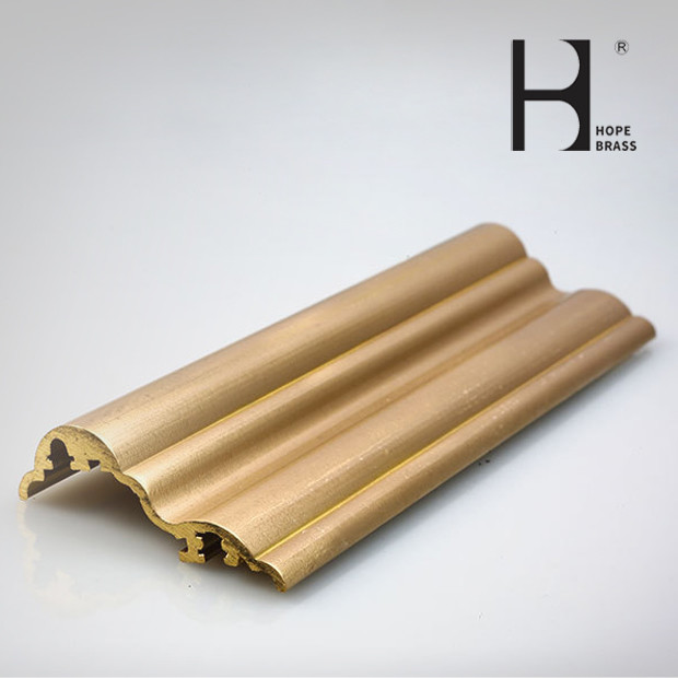 Solid Brass Furniture Decorative Profiles Brass H Sections Profiles
