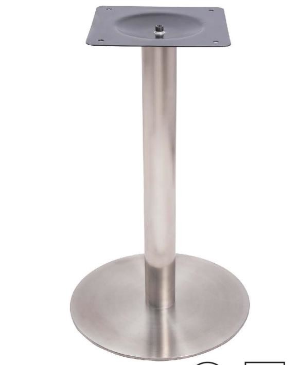 ISO9001 Metal Table Legs Round Modern Patio Table Base Dia 560mm Stainless Steel