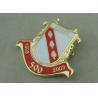 Buy cheap Brass Hard Enamel Pin Badges , Die Stamped Military 3D Brooch Gold Badge from wholesalers