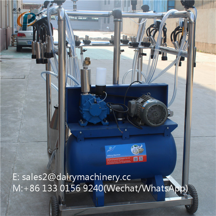 Portable Mobile Milking Machine For Goats / Cow Milking Machine 2200 W