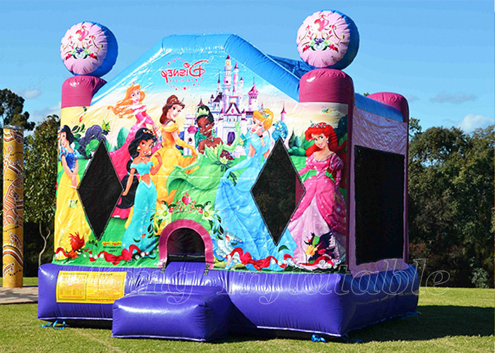 Disney Princess Inflatable Bouncing Castle Outdoor Parties Juming Bounce House For Girls