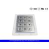 Buy cheap Waterproof Metal Number Keypad 12 flush Keys Rear Panel Mount from wholesalers