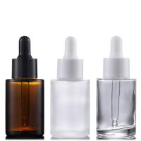Buy cheap Round Essential Oil Bottle Glass Cosmetic Serum Dropper Bottle 10ml 15ml 20ml product