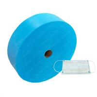 Buy cheap High Strenght Spunlace Non Woven Fabric Fast Delivery Smooth Bright Blue Color product