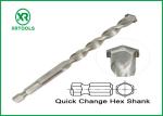 Hex Shank Long Masonry Drill Bit Sand Blasted Durable Carbon Steel Material