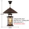 Buy cheap Retro Industrial Single Head Glass Chandelier Bar Network Coffee Restaurant E27 Edison Bulb Light(WH-VP-137) from wholesalers