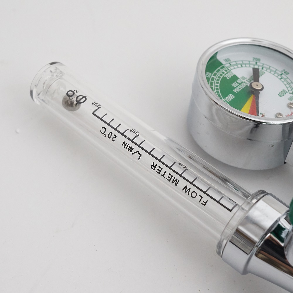 Customizable O2 Pressure Reducer Oxygen Gauge Flow Meter for Industrial Applications