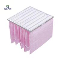 Buy cheap Framed Types Pocket Bag Filter Large Dust Holding Capacity product