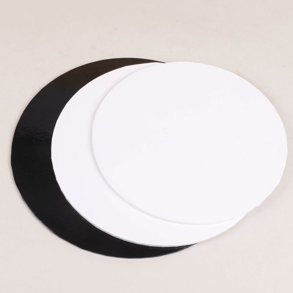 Sturdy Round Cake Boards 8 ,10, 12 Inch, Gold Cardboard Cake Circles Plate Scalloped Base 3 Size Cake Base 4 6 8 10 12 14 Inch Corrugated Round